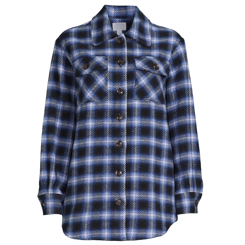 Blue plaid Shacket